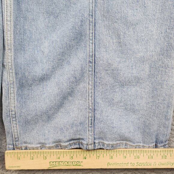 Womens Frida Wide Leg Baggy Jean Size 28 Rave Skater Grunge 90s Y2K Indigo Pants - Picture 5 of 9